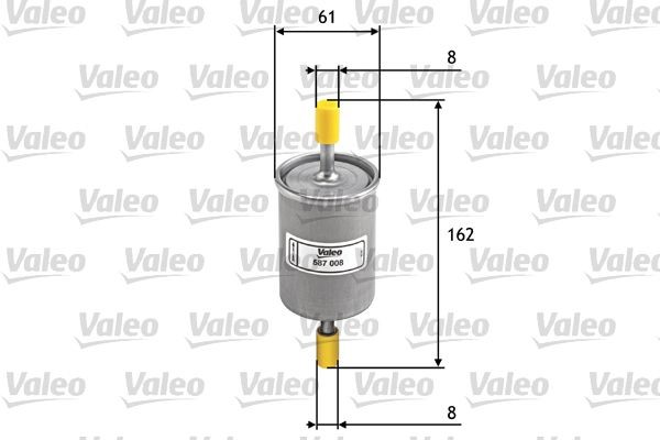 Valeo Kraftstofffilter 587008 FüR Alfa Romeo Audi Cadillac CitroËN Daewoo-image