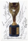 1966 WORLD CUP WINNERS JULES RIMET POSTCARD SIGNED BY ENGLAND TEAM (EX MOORE)