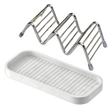 Soap Dish Stainless Steel Self Draining with Tray Bar Soap Holder