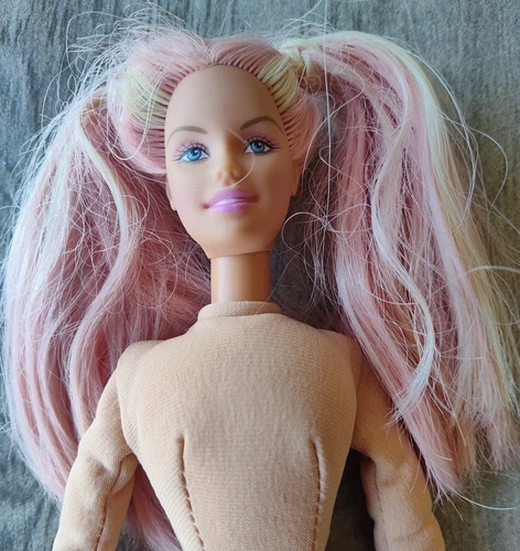 New ListingVintage Barbie Doll Mod DREAM GLOW BARBIE 2001 Pink Hair Soft Body Mattel