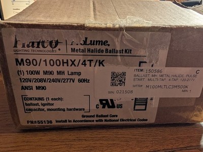 Halco 55136 - M90/100HX/4T/K Metal Halide Ballast Kit