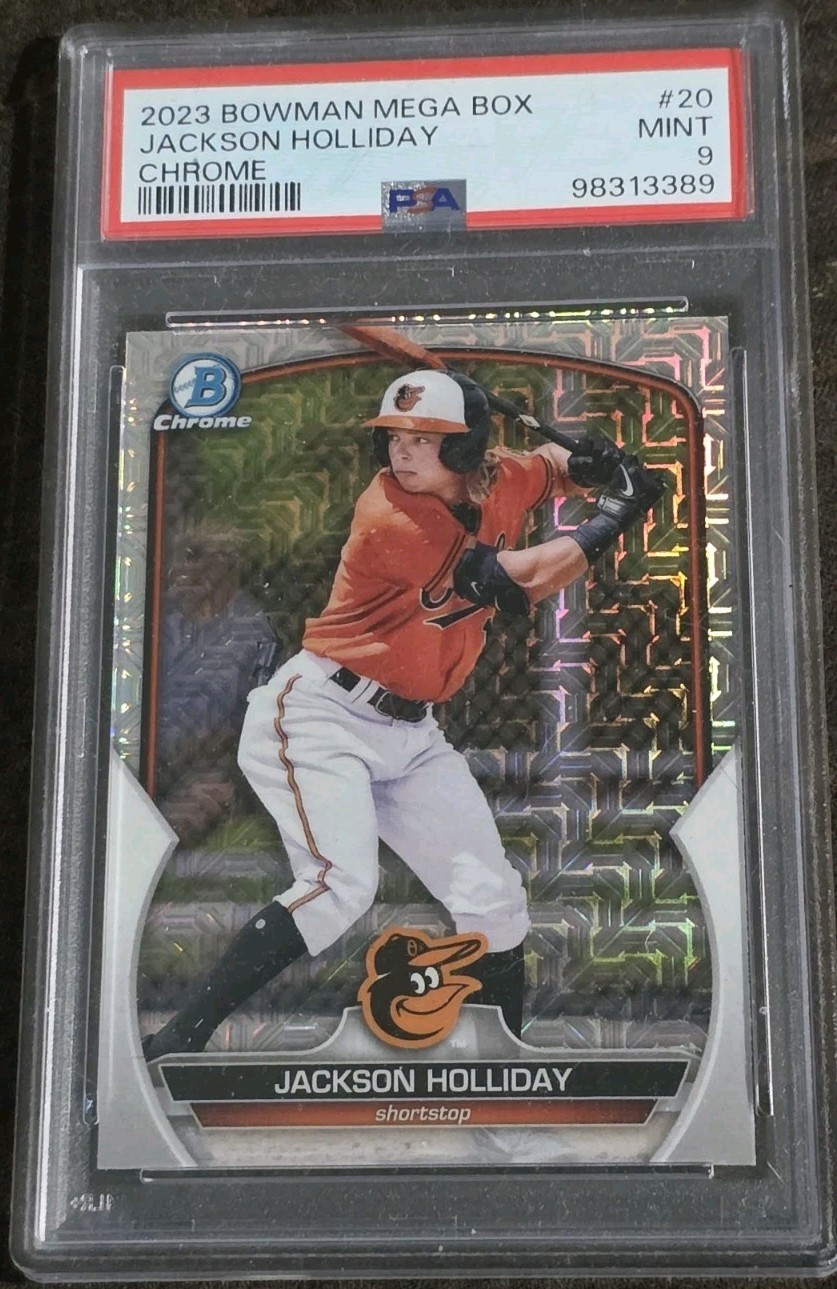 2023 BOWMAN MEGA BOX JACKSON HOLLIDAY CHROME PSA 9 #20