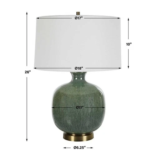 NATALY MODERN 26" CERAMIC TABLE LAMP UTTERMOST 30238 - Picture 5 of 6