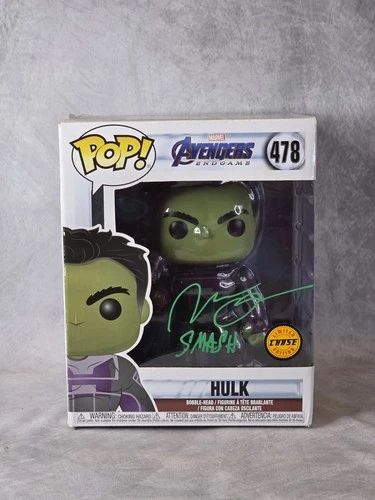 Funko Pop! Deluxe Marvel Avengers Endgame 478 Hulk Vinyl Figure  Autographed