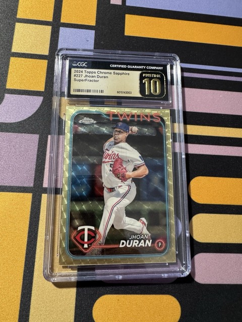 2024 Topps Chrome Sapphire Jhoan Duran Superfractor 1/1 CGC Prestine 10