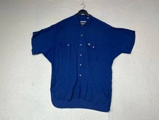 Funny George s Garat Vintage Button Shirt Shorts Sleeve Size Xl See Measurements