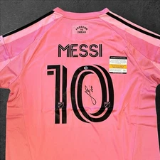 Signed Lionel Messi Inter Miami Autographed Jersey w/COA #10