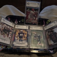 BCCG 10 Mint RC LOT Luke Kuechly Reggie Bush Christian McCaffrey Ivan Rodriguez