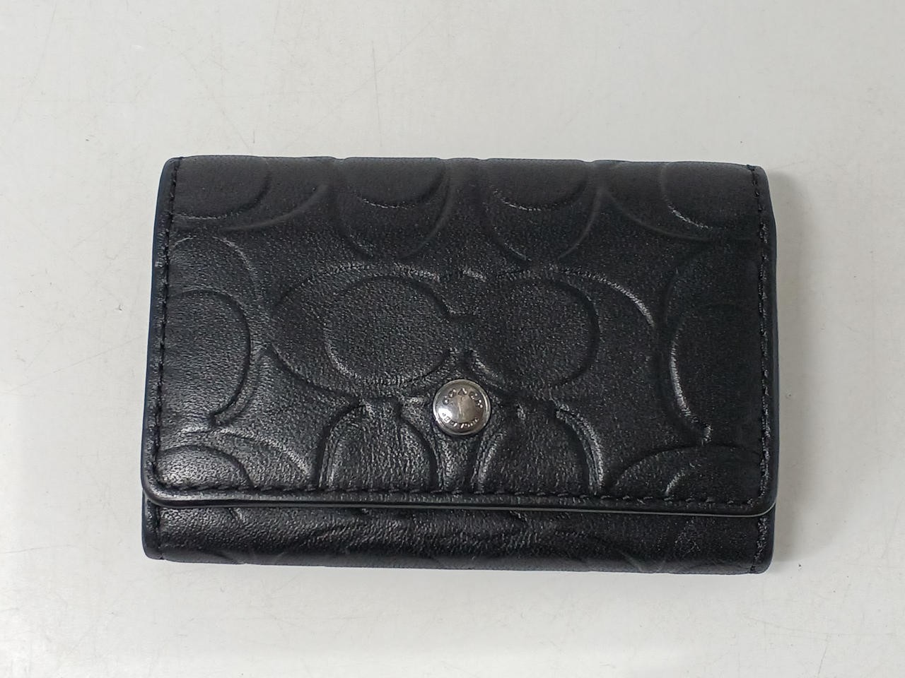 5 Ring Leather Key Case Model Number Signature BL… - image 1