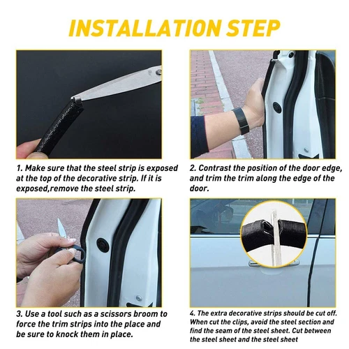 Feet Car Auto Rubber Seal Trim Molding Door Edge Lock Protector Weather Strip - Bild 7 von 18