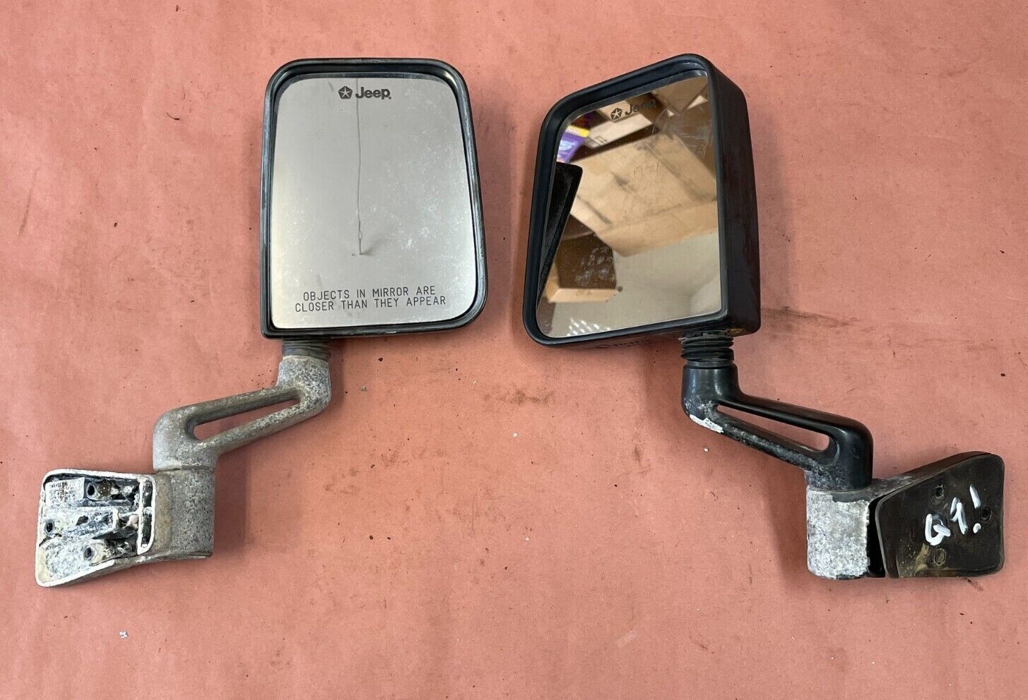 Jeep Wrangler side Mirrors fits Full or half doors Driver Passenger 87