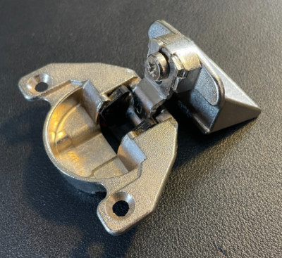 NEW! MEPLA Hinge 698.253.50.00 + 348.253.51.02 Bracket NEW OLD STOCK  W. GERMANY