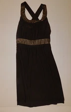 B Darlin 3/4 Dress Summer Brown Sleeveless Open Back CHECK DESCRIPTION MEASUREME