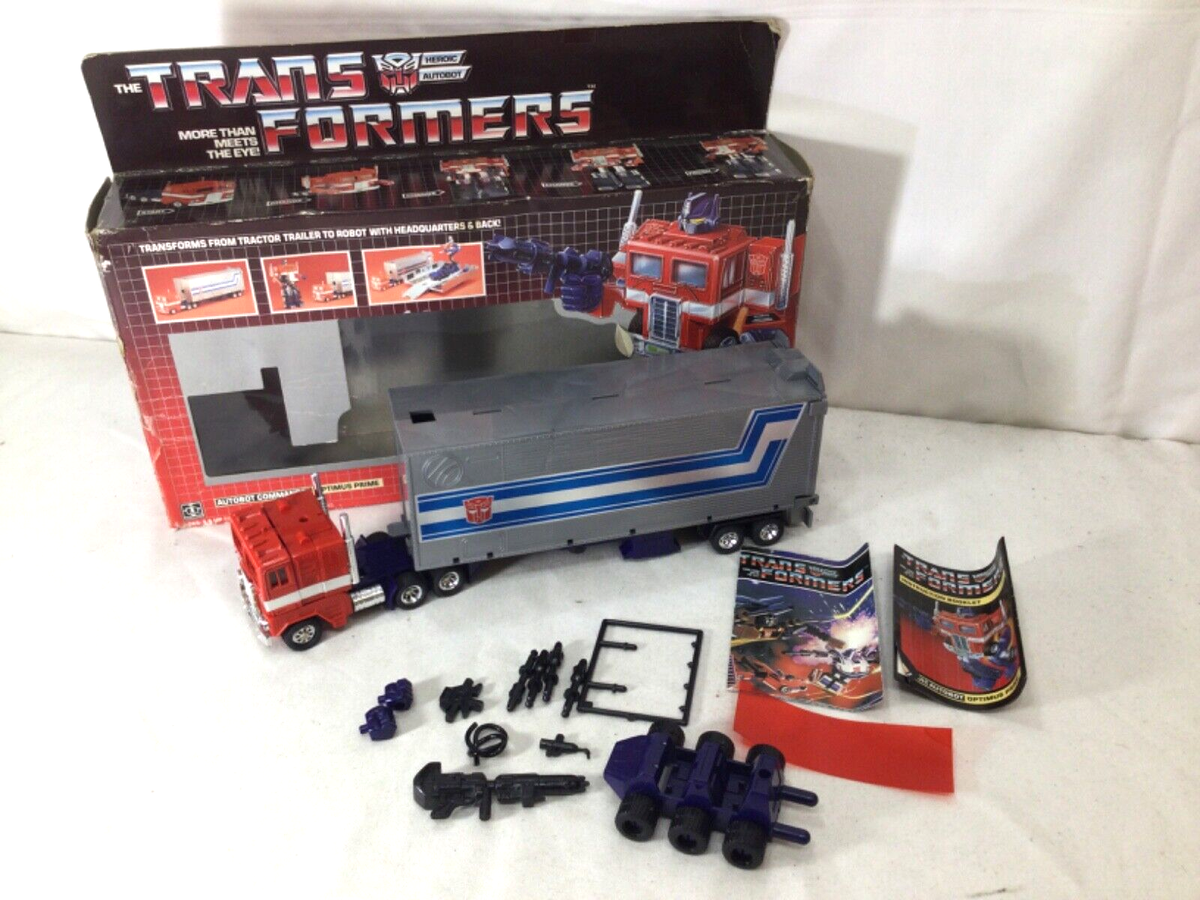 1984 Vintage G1 Transformers Optimus Prime Complete Boxed Prerub