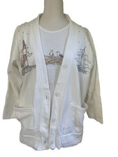 Dawn Marie Sweatshirt Set Beach Themed NEW Size Small Includes Both Pieces