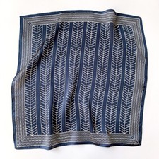 100 Mulberry Silk 21" Small Square Scarf Women Neckerchief Pure Color Geometric