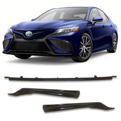 For 2021-2024 Toyota Camry SE XSE Glossy Black Front Lower Grille Trim Molding