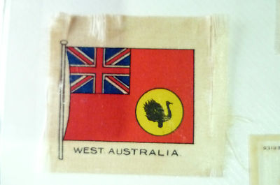 B.D.V. Zigaretten Seidenflagge - Westaustralien Seidenflagge (apx. 6x5 cm)