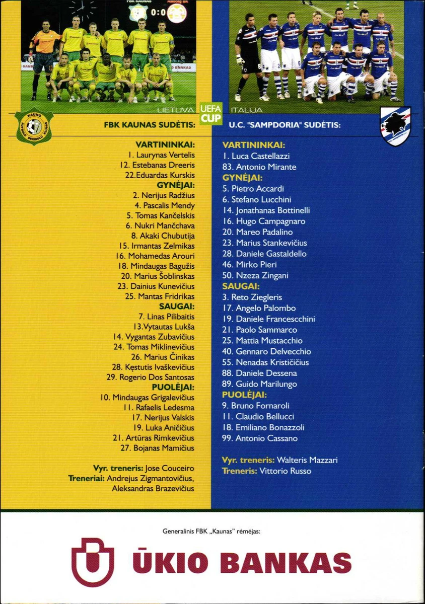 Genoa CFC vs. UC Sampdoria 2008-2009