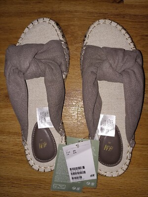 H&M sandals mules brown size 40 new