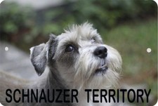 SCHNAUZER DOG Canine Breed Sign 8 x 12 Emblem Territory Version