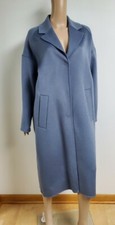 H&m Blue Mélange Wool Blend Oversize Jacket Coat Us Size Xs