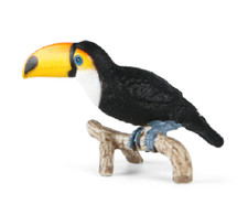 6.5cm Toucan Bird PVC Toy Wild Animal Figure Doll Kids Gift