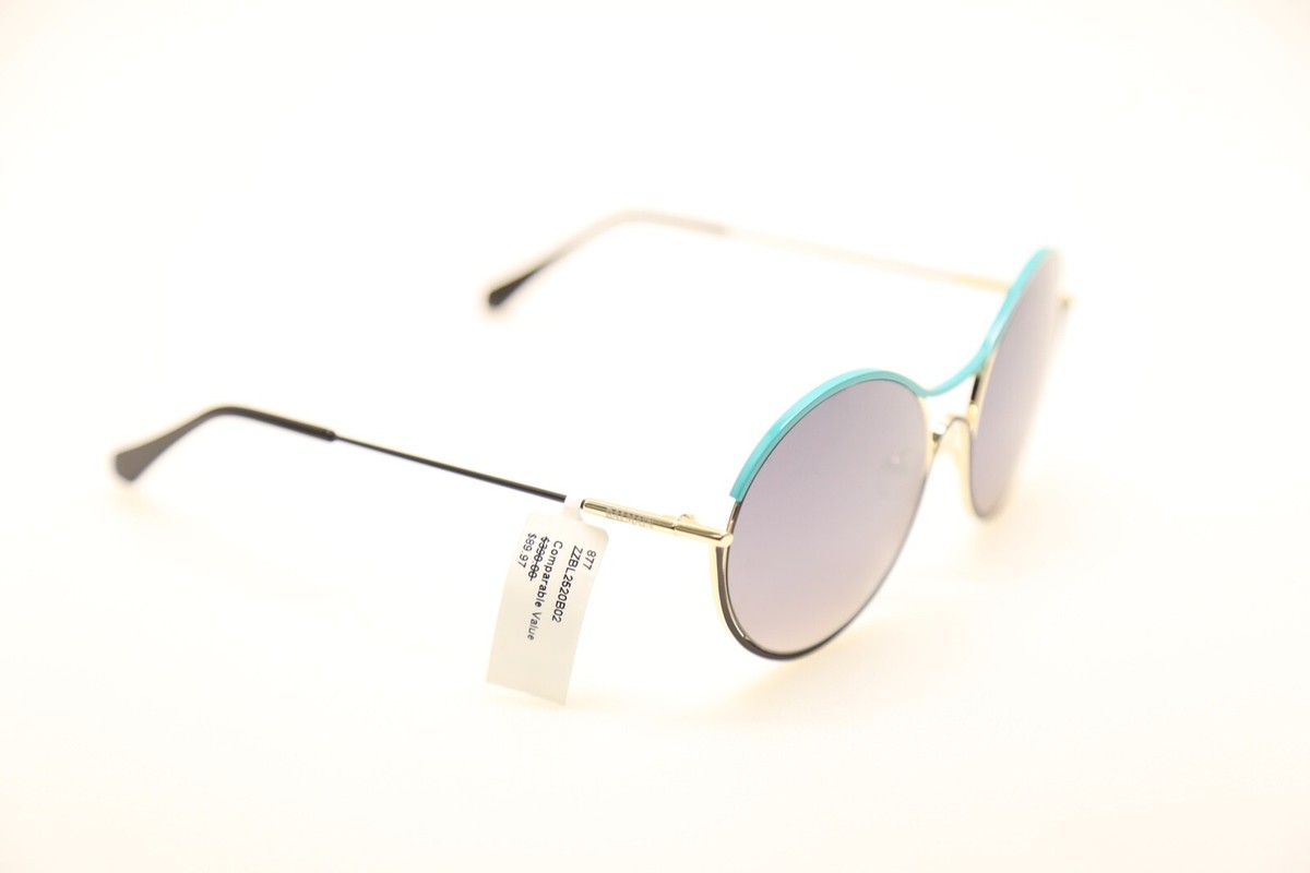 BALMAIN | 53mm BL2520 02 Circle Metal Frame Sunglasses + Case Balmain Colonel - rose gold / brown swirl – Mondello 1962 main image 4