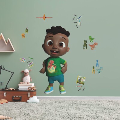 RoomMates RMK5328GM CoComelon Cody Giant Peel and Stick Wall Decals, red, Ora...