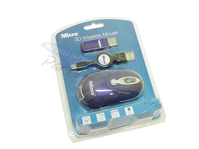 iMicro MO-16SBL 3D Wireless Optical Mouse Blue  - Image 2 of 2
