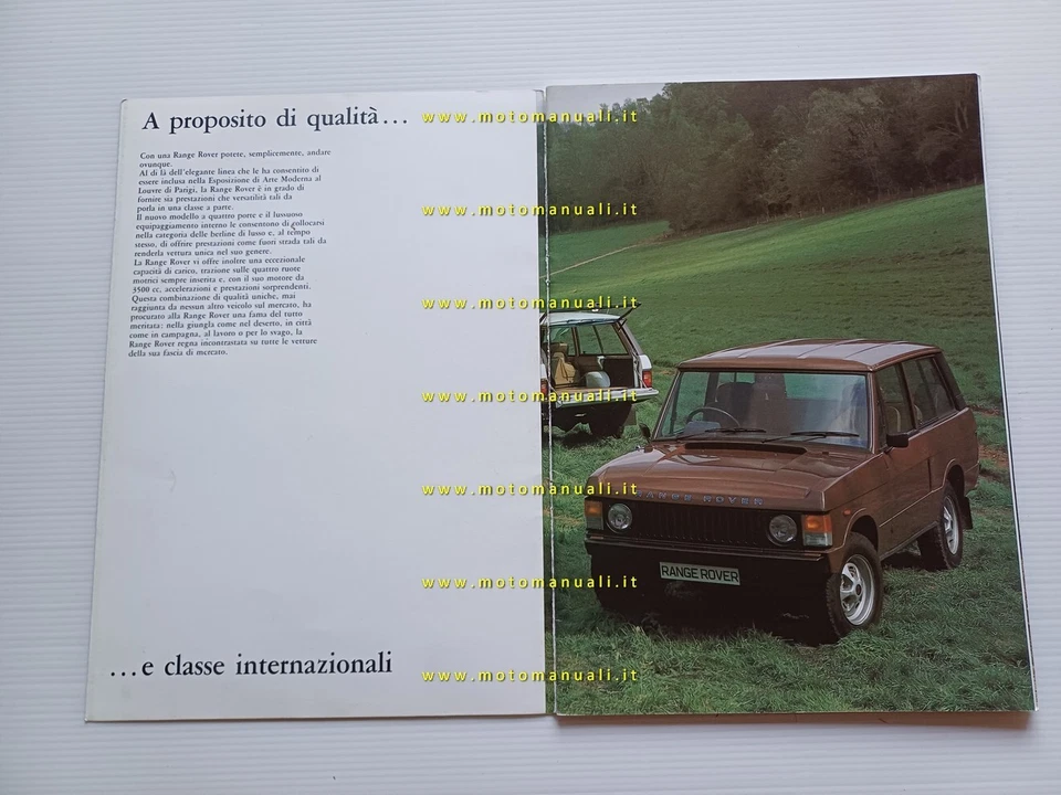Range Rover 1982 depliant originale italiano - Immagine 2 di 4