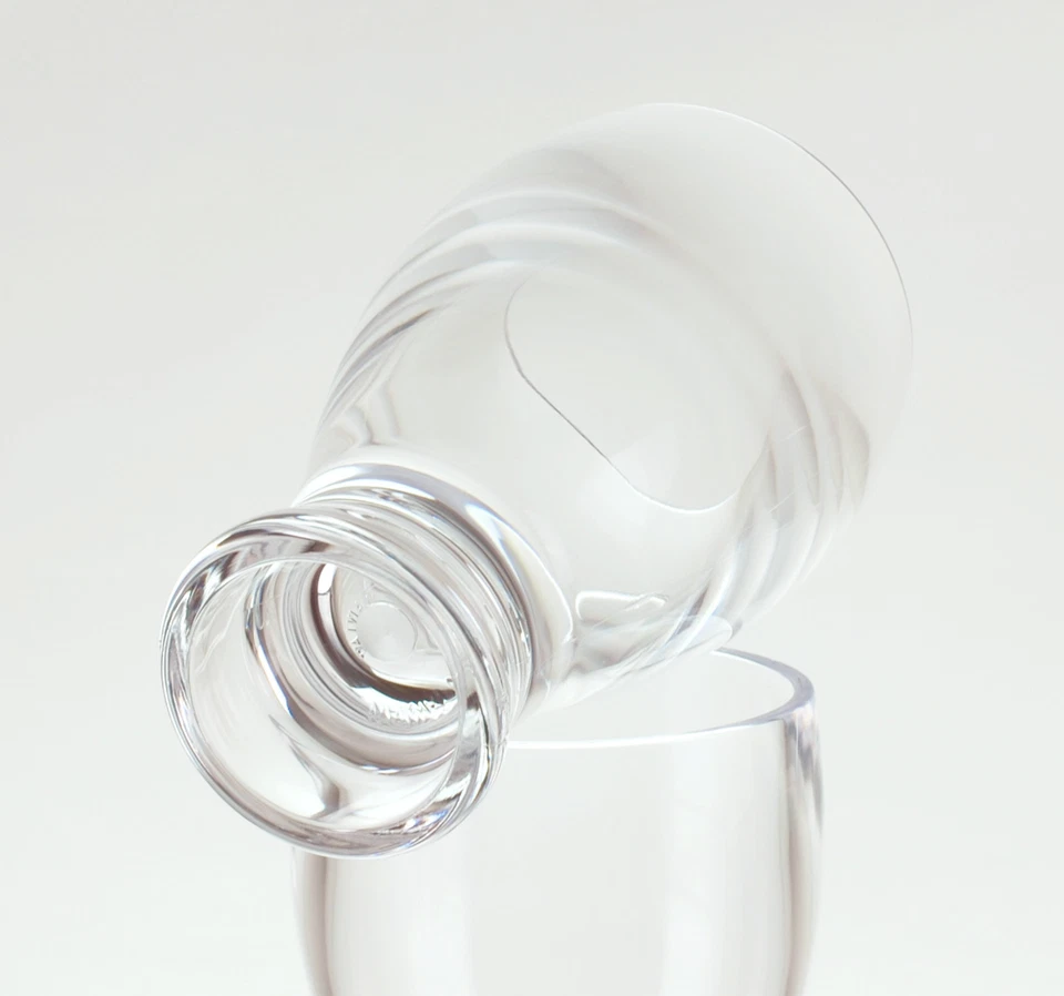 QG 14 oz Clear Acrylic Plastic Thick Wall Round Base Beer Glass Tumbler Set of 6 - Image 4 of 4