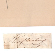 Anthony Ashley Cooper, 7th Earl Shaftesbury Signed Clip 1872 Autographed