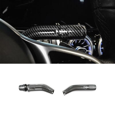 Steering Wheel Shift Wiper Lever Trim For Benz GLB W247 2020-2022 Carbon Fiber