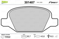 Valeo 301407 Bremsbelagsatz, Scheibenbremse FüR Alfa Romeo Fiat Lancia
