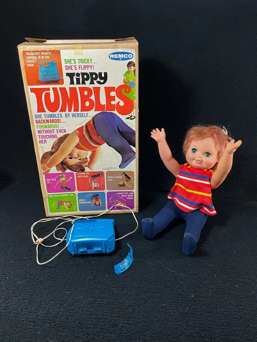 VINTAGE ORIGINAL REMCO 1968 TIPPY TUMBLES TOY W BOX. NOT WORKING