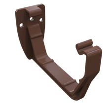 uPVC Brown Square Squareline Gutter Brackets Pack of 10