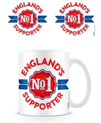 ENGLAND'S NO 1 SUPPORTER MUG - NEU - BOX ZERKRATZT