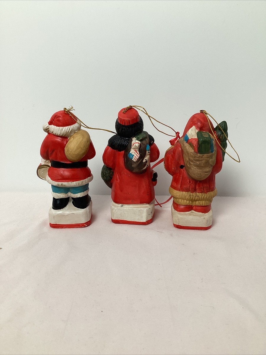 Vintage Style Santa Ornaments Set Of 3 Years (1884,1871,1919) | eBay