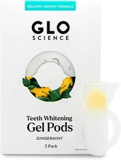 GLO Science Teeth Whitening Gel Pods - Gingermint Flavor (Pack of 5)