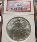 2001 NGC MS69 AMERICAN SILVER EAGLE RARE!! NICE!!