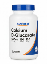 Nutricost, Calcium-D-Glucarat, 500 mg, 120 Kapseln