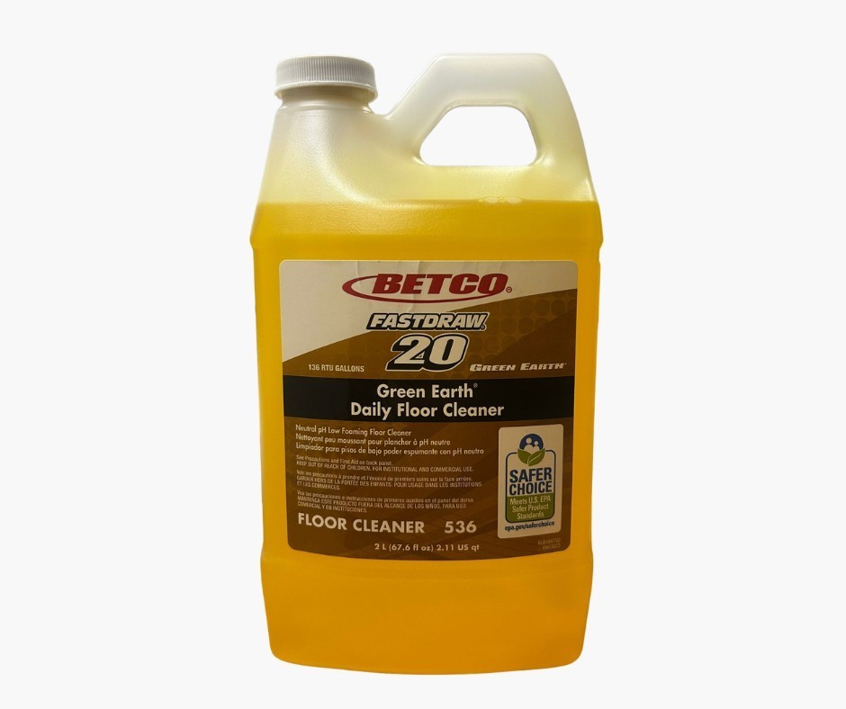 BETCO 20  Fastdraw  (2 LITER EACH) Green Earth Daily Floor Cleaner