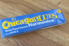 Kay Harmonics Chicago Blues Harp Diatonic Harmonica 10 Hole G Key KHCB-G NEW