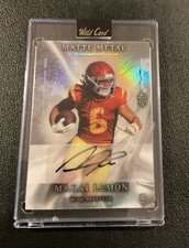 Makai Lemon 1/1 Auto Matte Metal USC NFL Prospect Rare PRC 1 Of 1