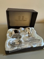 1995 - Arthur Price Silver Plated Napkin Ring and Egg Cup Set In Original Box