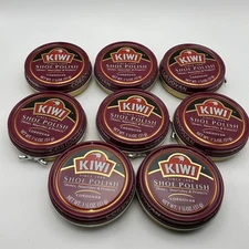KIWI CORDOVAN LEATHER Shoe POLISH ~ Shine, Nourish & Protection, Paste LOT OF 8