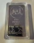New ListingSilverTowne 1 ounce .999 Fine Silver Bar Prospector Design Mint Fresh