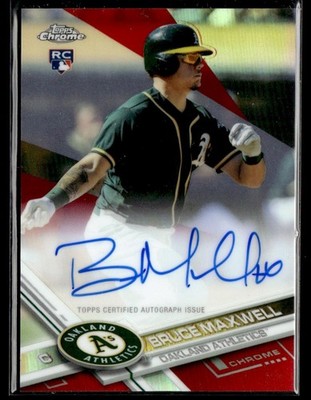 2017 Topps Chrome Red Bruce Maxwell RC Auto 2/5 #RA-BM