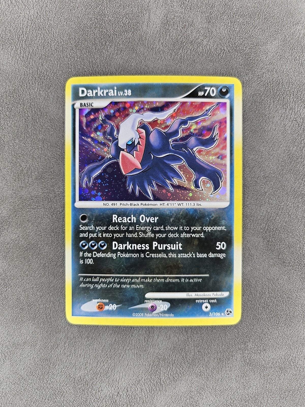 Pokémon TCG Darkrai 3/106 Holo Rare Great Encounters - NM